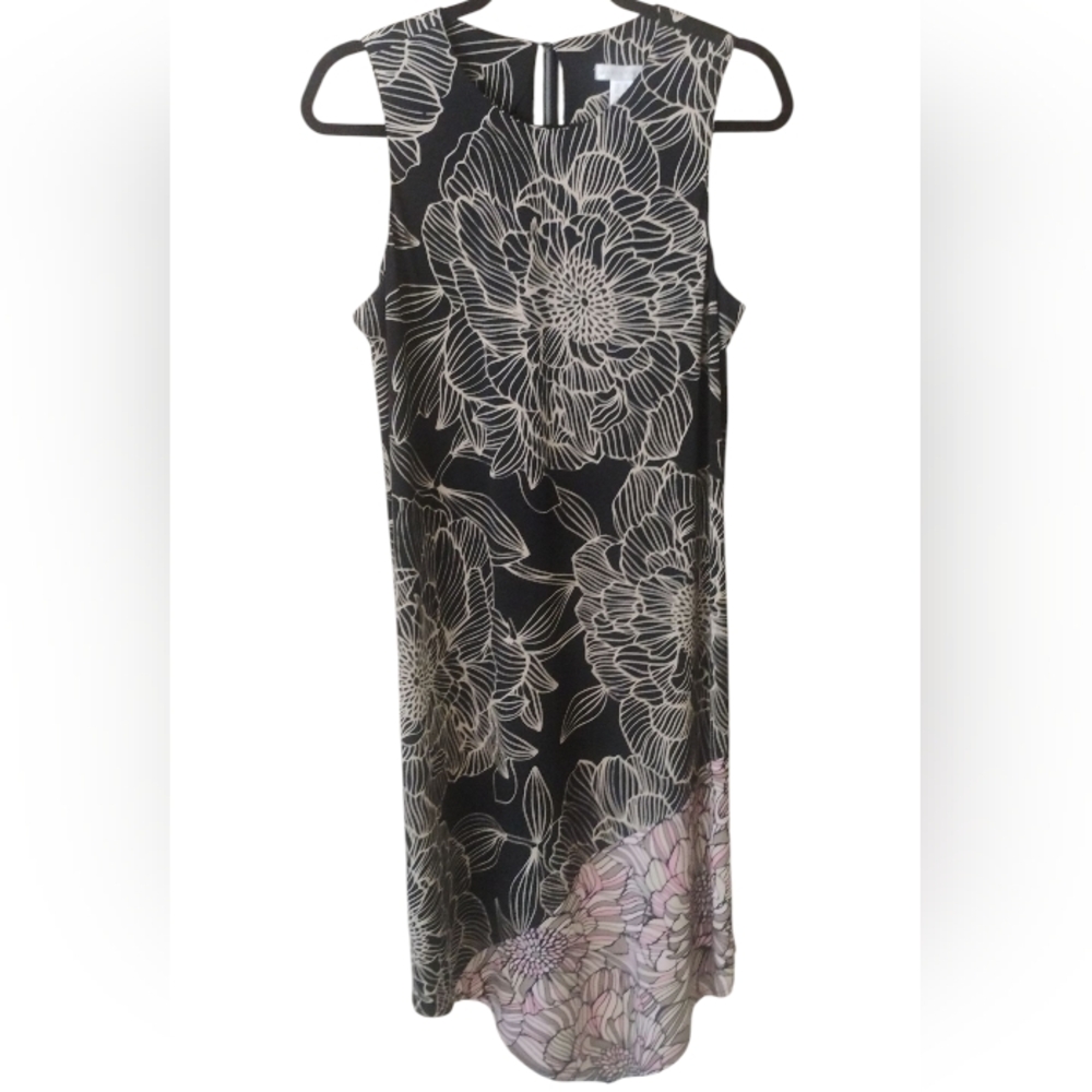 London Times Floral Asymmetrical Hem Dress Size 10 ❤️